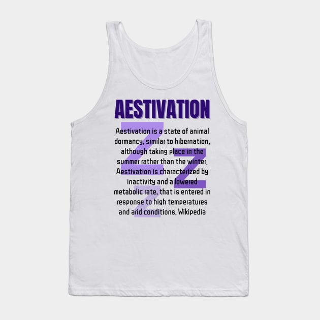 AESTIVATION Tank Top by Lees Tees